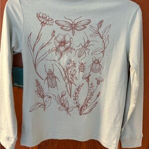 Floral Insect Print Kids Shirt